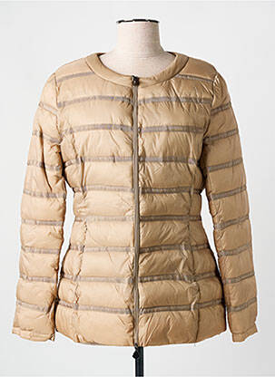 Doudoune poches sans capuche beige F.D JOSEPH femme