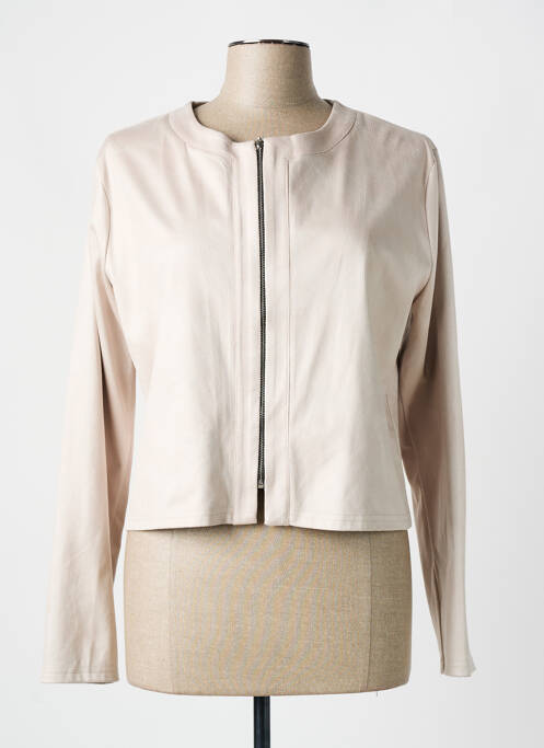 Veste casual col rond beige ROMEO POUR JULIETTE femme