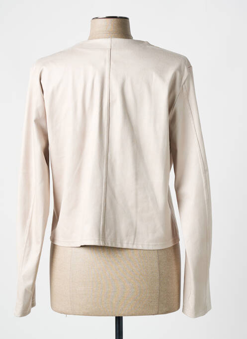 Veste casual col rond beige ROMEO POUR JULIETTE femme