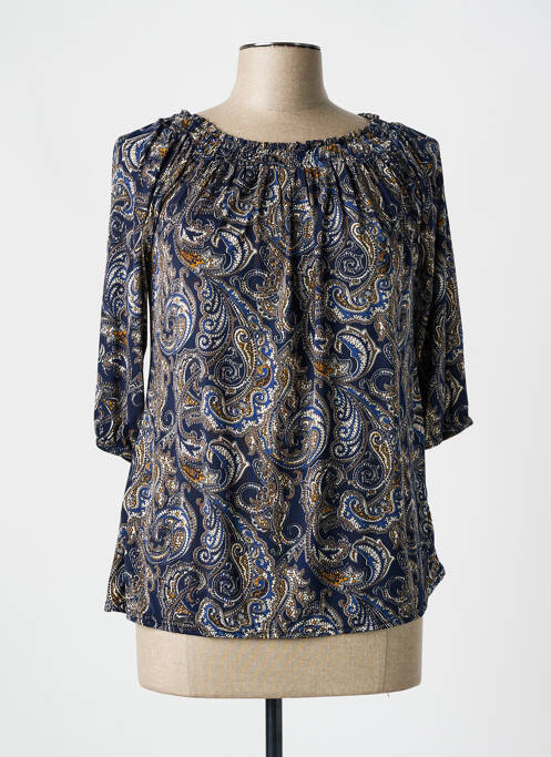 Top bleu ELL'A pour femme