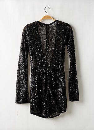 Robe courte fermeture zippée au dos manches longues noir PRETTY LITTLE THING femme