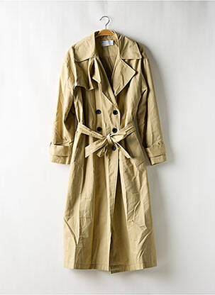 Trench tissage popeline sans capuche vert ASOS femme