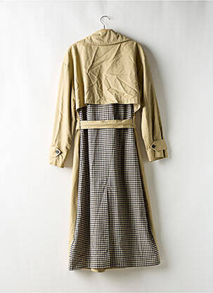 Trench tissage popeline sans capuche vert ASOS femme