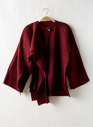 Gilet manches longues rouge INDEFEIR pour femme