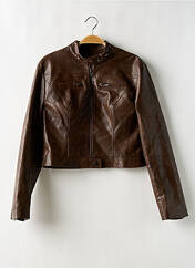 Veste simili cuir marron CIDER pour femme seconde vue