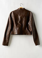 Veste simili cuir marron CIDER pour femme seconde vue