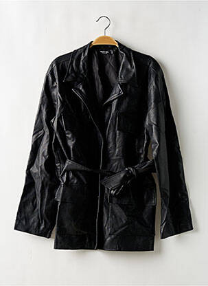 Veste simili cuir noir NASTY GAL pour femme