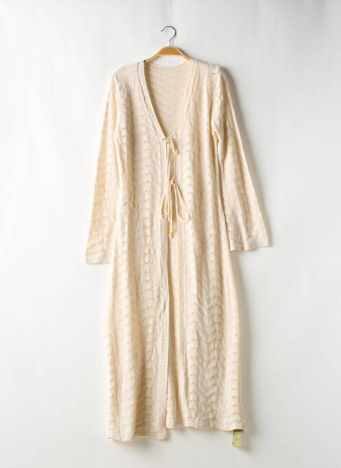 Gilet manches longues beige CUPSHE X JOJO FLETHER pour femme