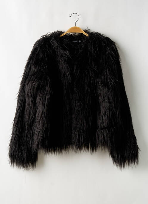 Manteau court noir BOOHOO pour femme