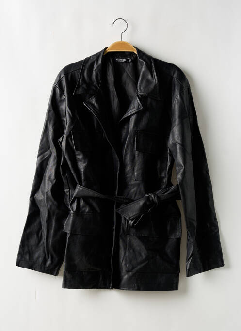 Veste simili cuir noir NASTY GAL pour femme