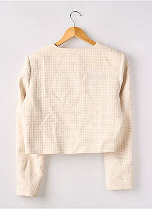 Veste chic fermeture boutonnée sur le devant beige LICHI femme