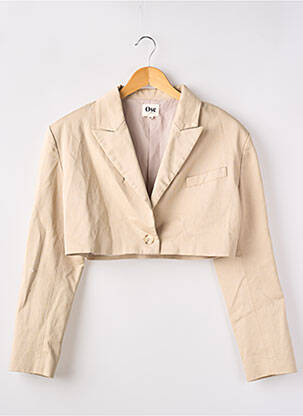 Blazer fausses poches beige OSÉ femme