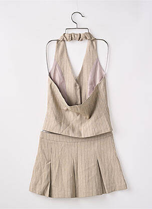 Ensemble jupe coupe cintrée beige PRETTY LITTLE THING femme