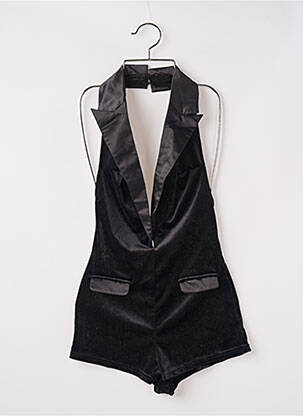 Combishort sans manche sans manche noir EGO femme