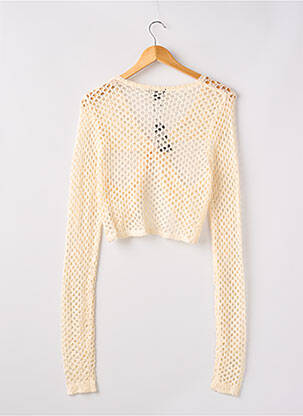 Top coupe cintrée manches longues beige PRETTY LITTLE THING femme