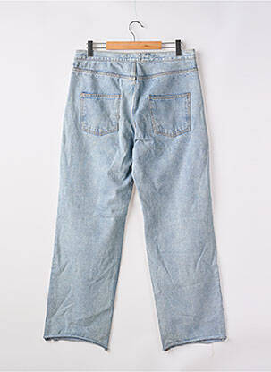 Jeans coupe large effet usé délavé taille normale bleu STORETS femme