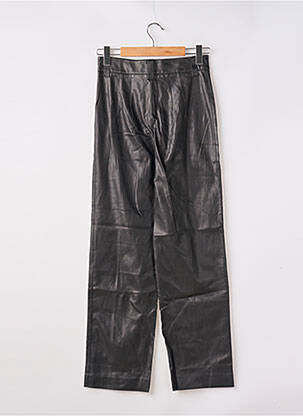Pantalon large fermeture zippée sous rabat boutonné noir ZARA femme