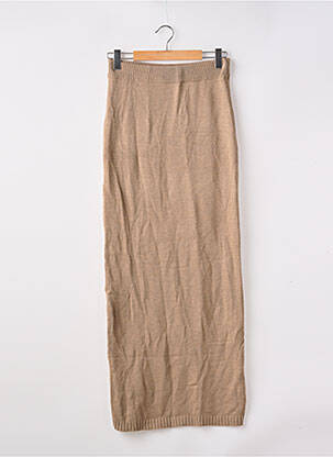Jupe longue taille élastique marron PRETTY LITTLE THING femme
