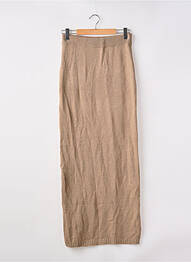 Jupe longue taille élastique marron PRETTY LITTLE THING femme