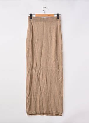 Jupe longue taille élastique marron PRETTY LITTLE THING femme