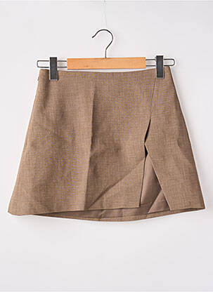 Jupe courte coupe évasée marron PRETTY LITTLE THING femme