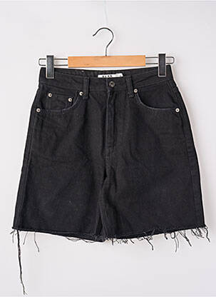 Short tissage denim taille normale noir NA-KD femme