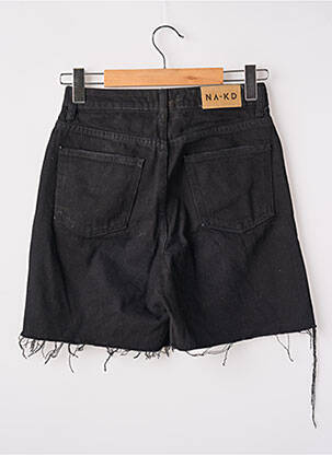 Short tissage denim taille normale noir NA-KD femme