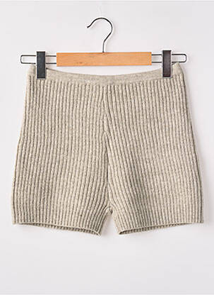 Short taille normale taille normale beige BOOHOO femme