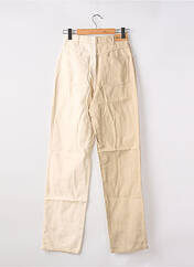 Jeans coupe large beige NA-KD pour femme seconde vue