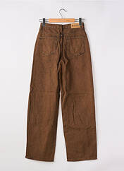 Jeans coupe large marron NA-KD pour femme seconde vue