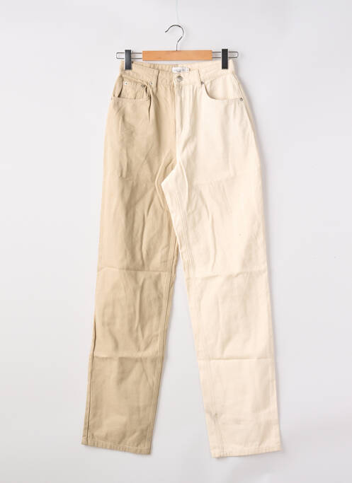 Jeans coupe large taille normale taille normale beige NA-KD femme
