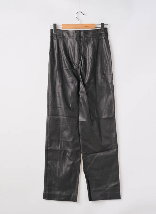 Pantalon large fermeture zippée sous rabat boutonné noir ZARA femme