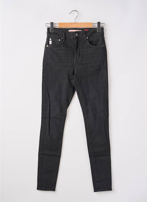 Jeans coupe slim stretch taille normale noir SUPERDRY femme