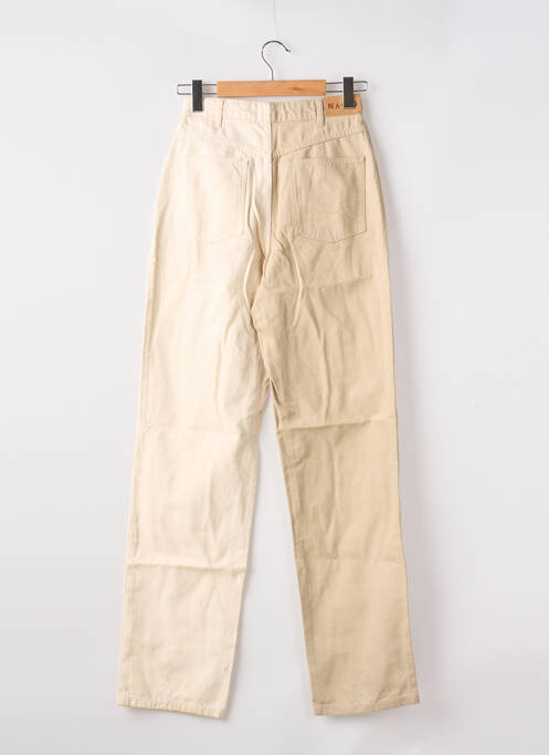 Jeans coupe large beige NA-KD pour femme