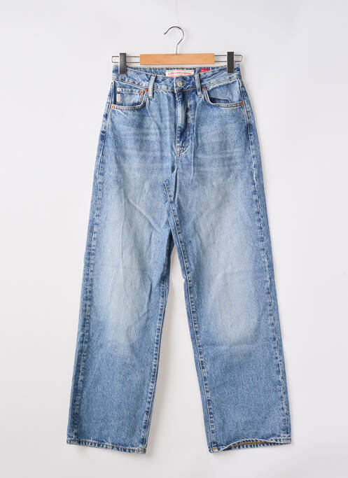 Jeans coupe large bleu SUPERDRY pour femme