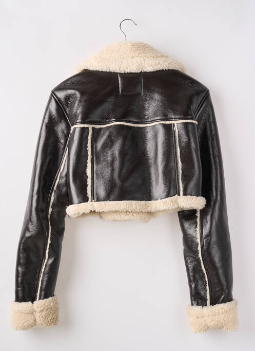 Manteau court marron ZARA pour femme