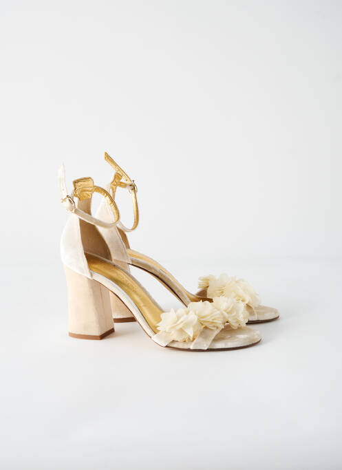 Sandales/Nu pieds beige FLORDEASOKA pour femme