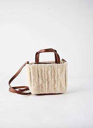 Sac multipoches forme carré beige THEMOIRÈ femme