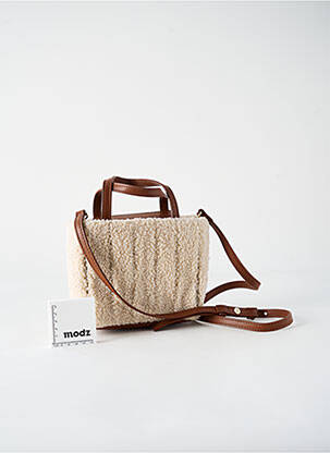 Sac multipoches forme carré beige THEMOIRÈ femme