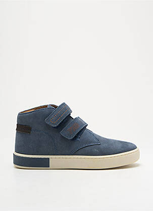 Baskets nubuck bout rond bleu PRIMIGI garçon