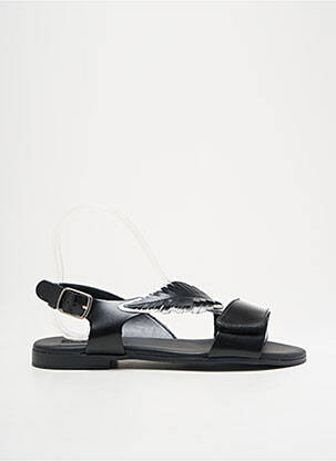 Sandales/nu pieds tissage satiné chiquet noir PRIMIGI fille