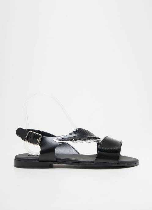 Sandales/nu pieds tissage satiné chiquet noir PRIMIGI fille