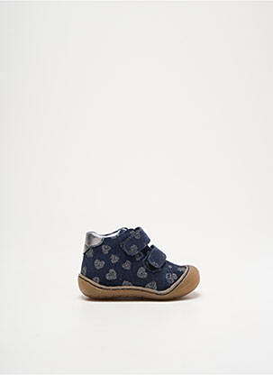 Bottillons fermeture scratch bout rond bleu BELLAMY fille