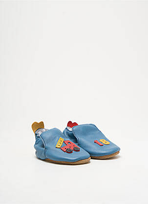 Chaussons/pantoufles matière lisse bout rond bleu BELLAMY garcon