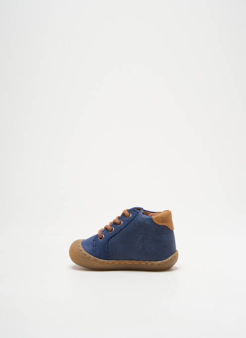 Bottillons tissage satiné bout rond bleu BELLAMY garcon
