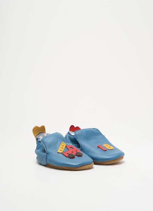 Chaussons/pantoufles matière lisse bout rond bleu BELLAMY garcon