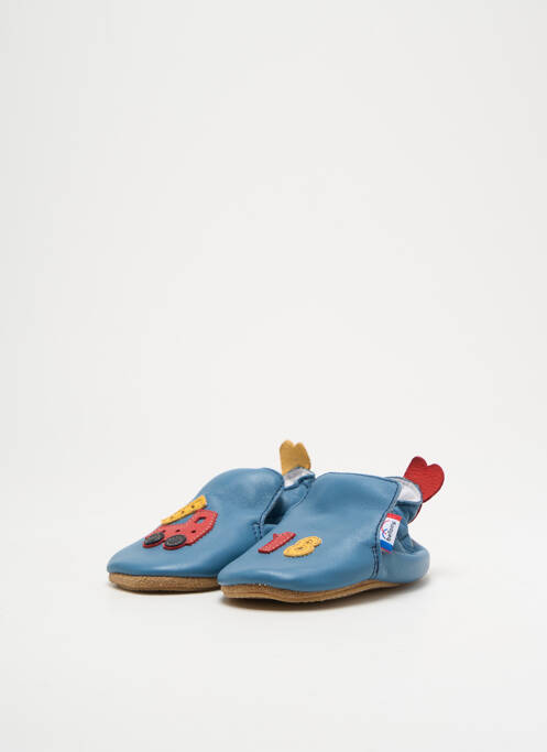 Chaussons/pantoufles matière lisse bout rond bleu BELLAMY garcon