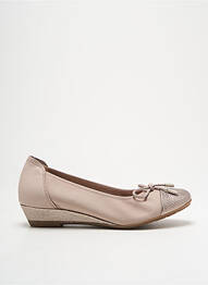 Ballerines tissage satiné talon plat jusqu'à 3cm beige SABRINAS femme