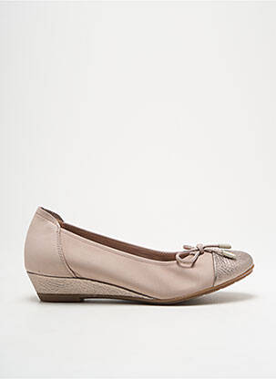 Ballerines tissage satiné talon plat jusqu'à 3cm beige SABRINAS femme