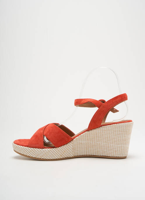 Sandales/Nu pieds orange ADIGE pour femme
